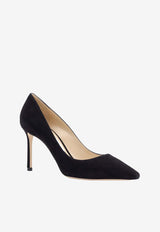 Romy 85 Suede Pumps