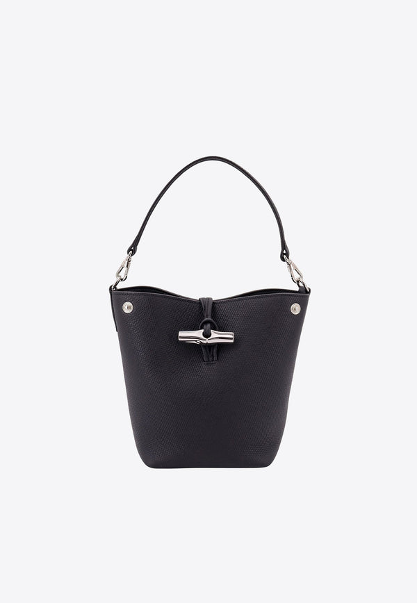 XS Le Roseau Leather Bucket Bag