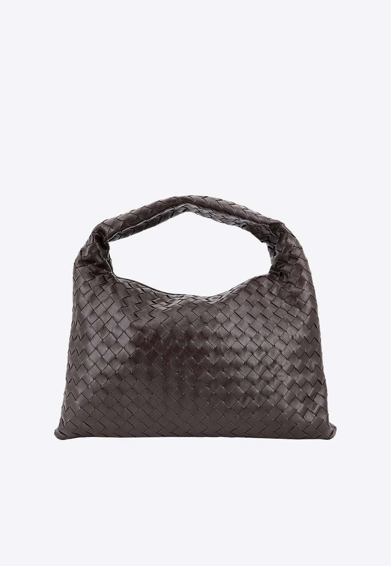 Small Hop Intrecciato Leather Shoulder Bag