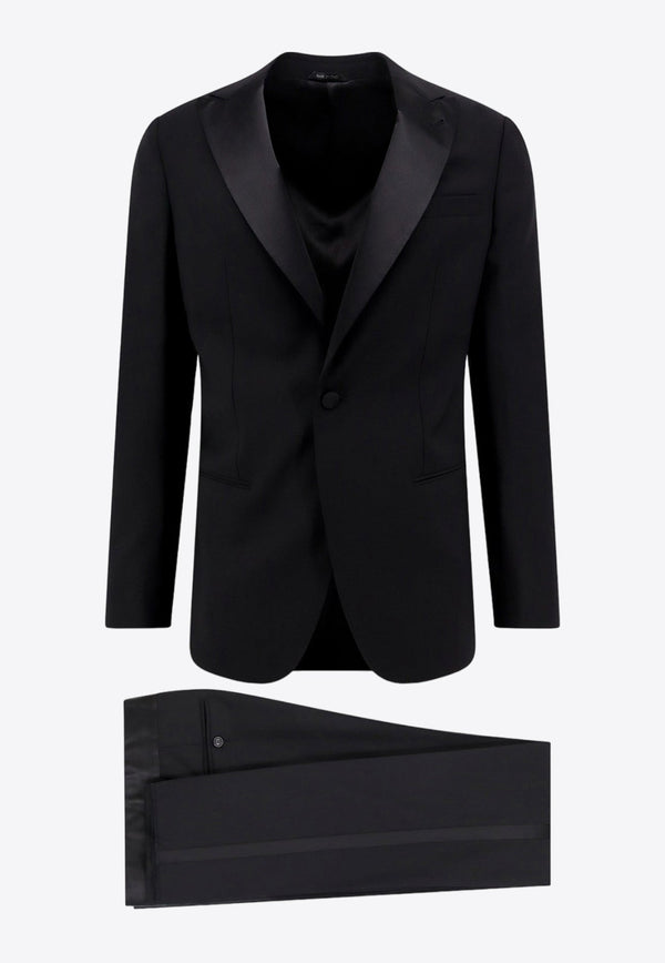 Single-Breasted Wool Tuxedo Suit