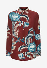 Paisley Print Long-Sleeved Shirt