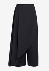 Asymmetrical Wool Skirt Pants