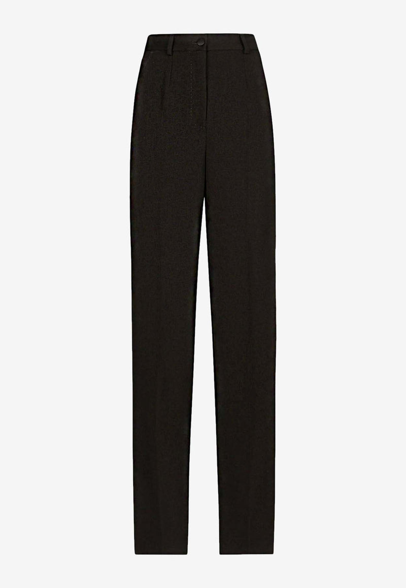 Straight-Leg Tailored Pants