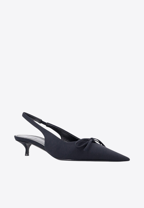 Knife Bow 40 Slingback Pumps