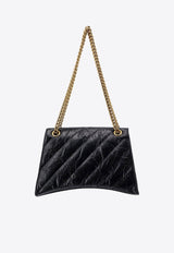 Medium Crush Quilted Leather Shoulder Bag