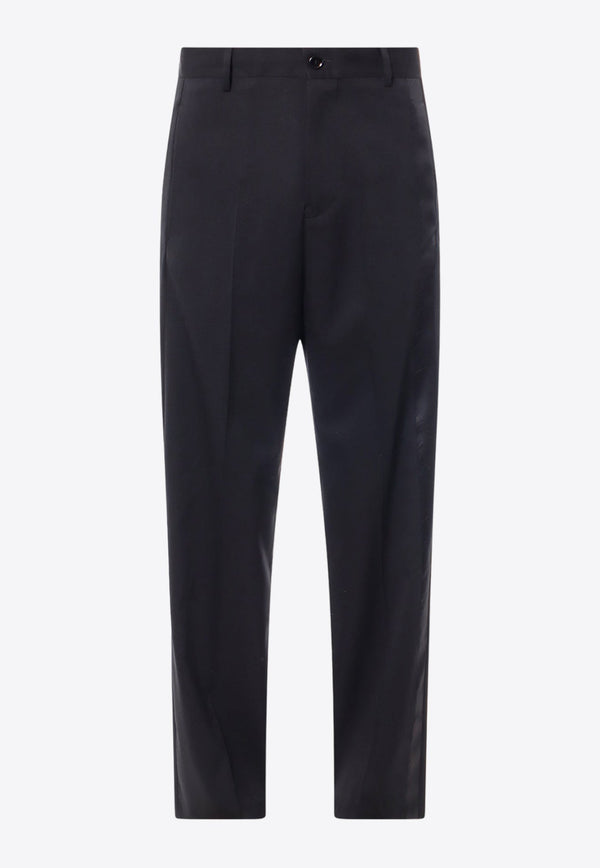 Lateral Satin Band Tailored Pants