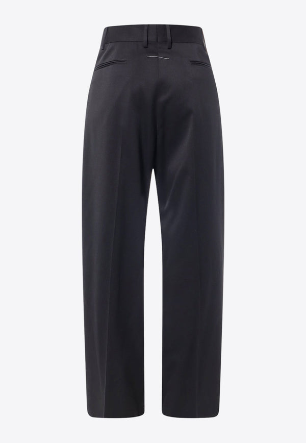 Lateral Satin Band Tailored Pants