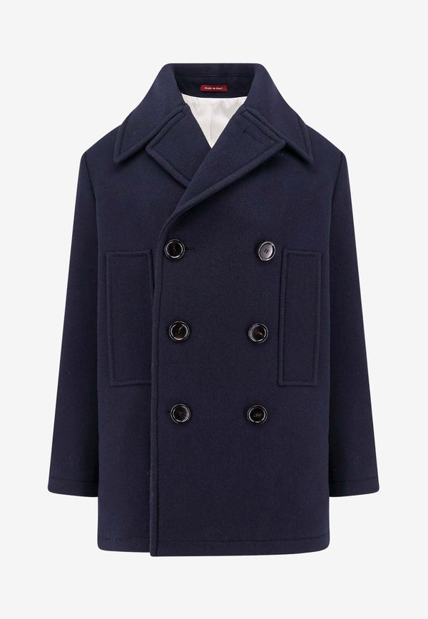 Double-Breasted Wool Peacoat