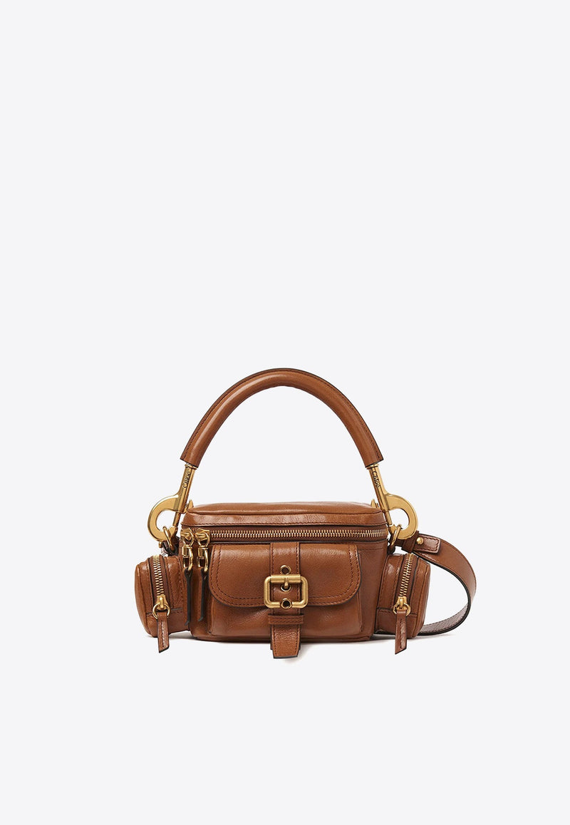 Small Leather Camera Top Handle Bag