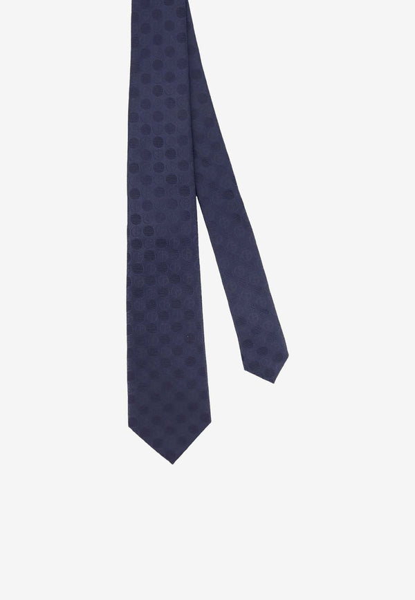 Logo Jacquard Silk Tie