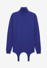 High-Neck Knitted Cashmere Sweater