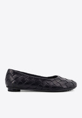 Intrecciato Leather Ballet Flats