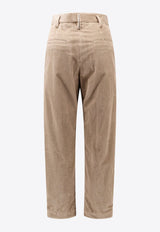 Straight-Leg Corduroy Pants