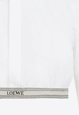 Logo Long-Sleeved Cropped Shirt