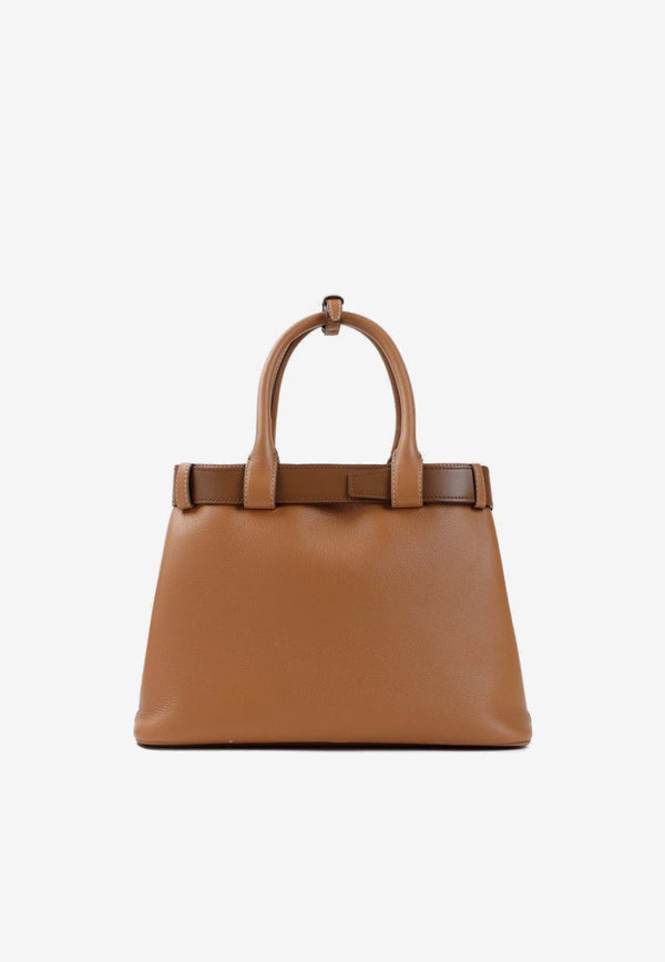 Medium Leather Top Handle Bag