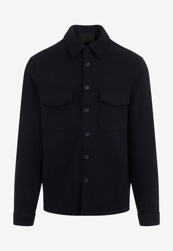 Wool and Cashmere Overshirt