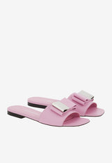 Lyana Double-Bow Flat Sandals