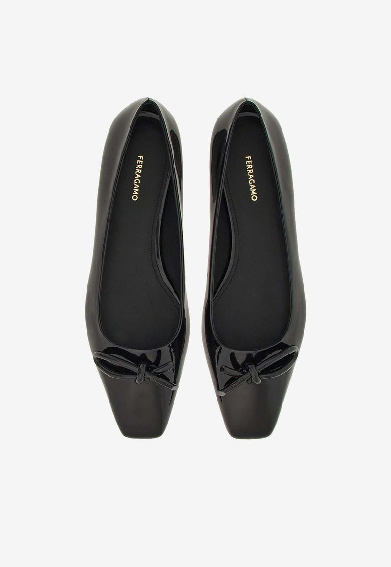 Annie Asymmetric Bow Ballet Flats