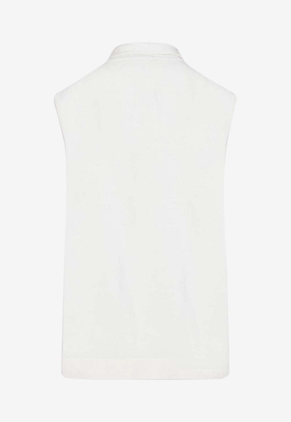 Sleeveless Knitted Wool Top