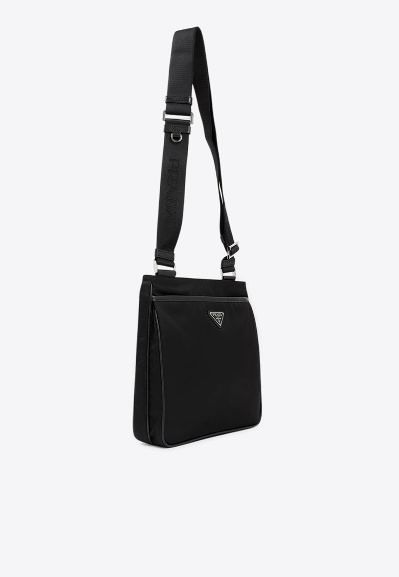 Re-Nylon and Saffiano Shoulder Bag