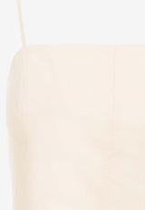 A-line Midi Dress in Linen Blend