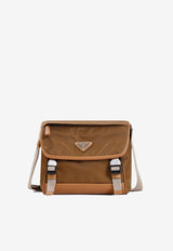 Re-Nylon Triangle Logo Messenger Bag