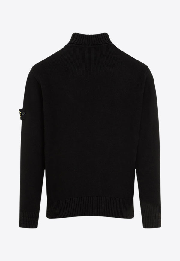 Ribbed Turtleneck Sweater