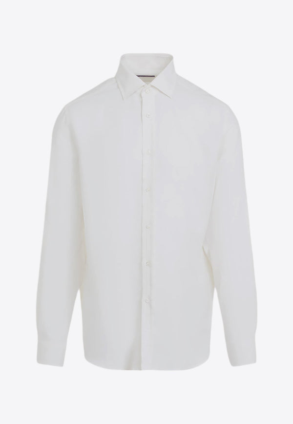 Long-Sleeved Button-Up Shirt