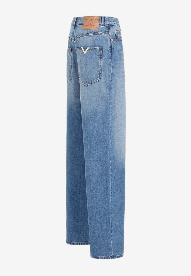 VLogo Straight-Leg Jeans