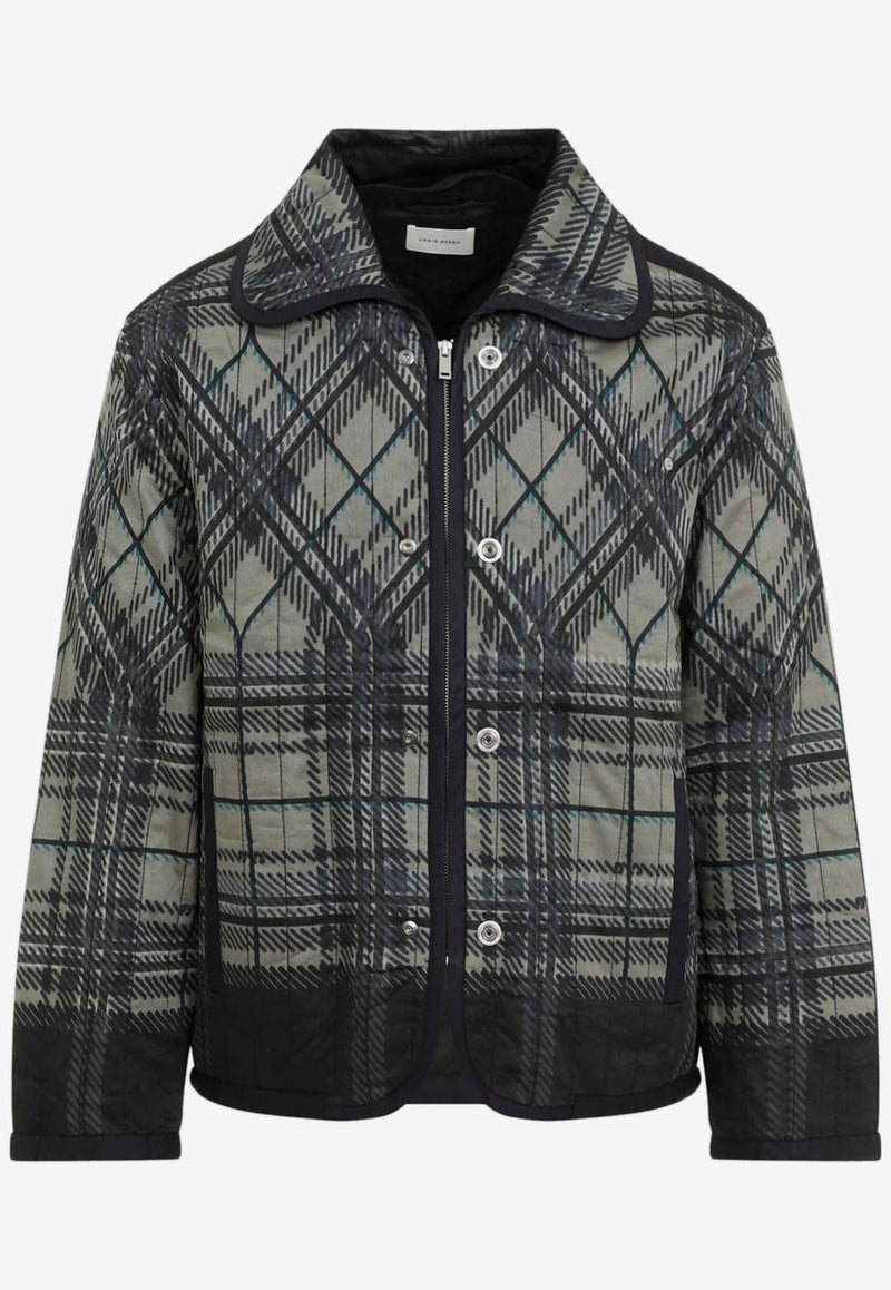 Quilted Plaid Fade Jacket