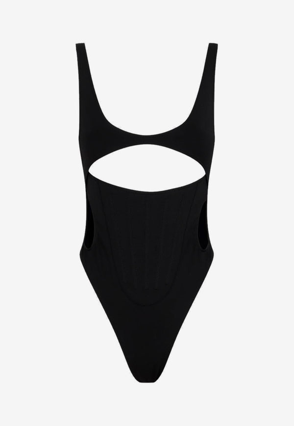 Front Cut-Out One-Piece Swimsuit