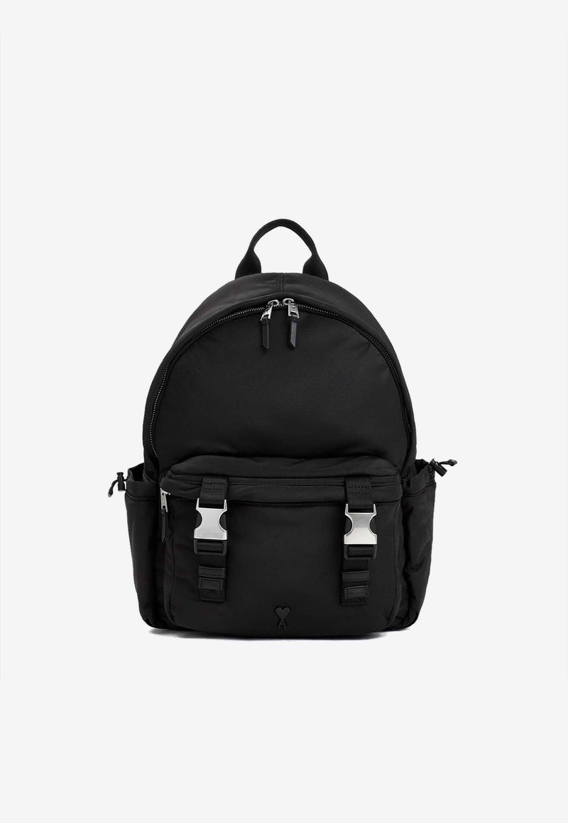 Zipped Nylon Backpack