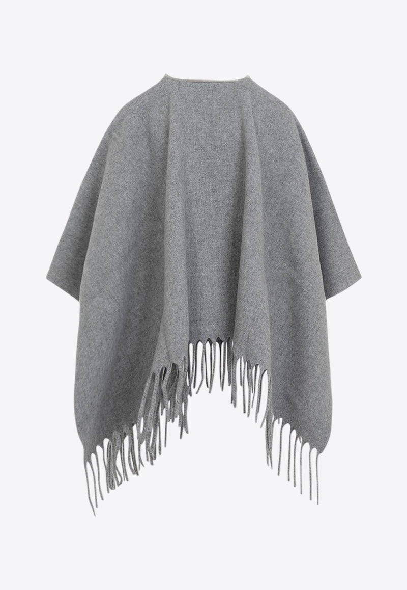 Fringed Wool Cape