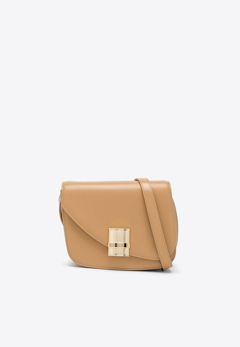 Small Fiamma Calf Leather Shoulder Bag