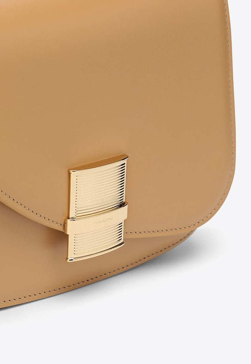 Small Fiamma Calf Leather Shoulder Bag