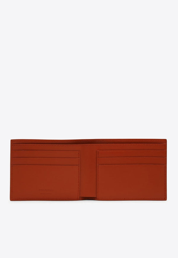 Logo Leather Bi-Fold Wallet