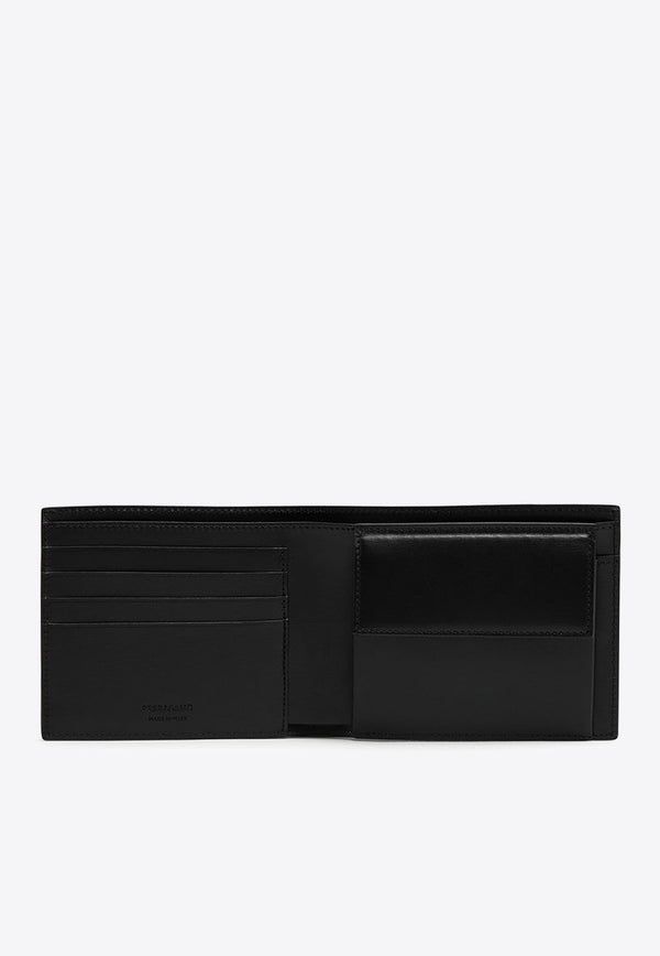 Logo Leather Bi-Fold Wallet