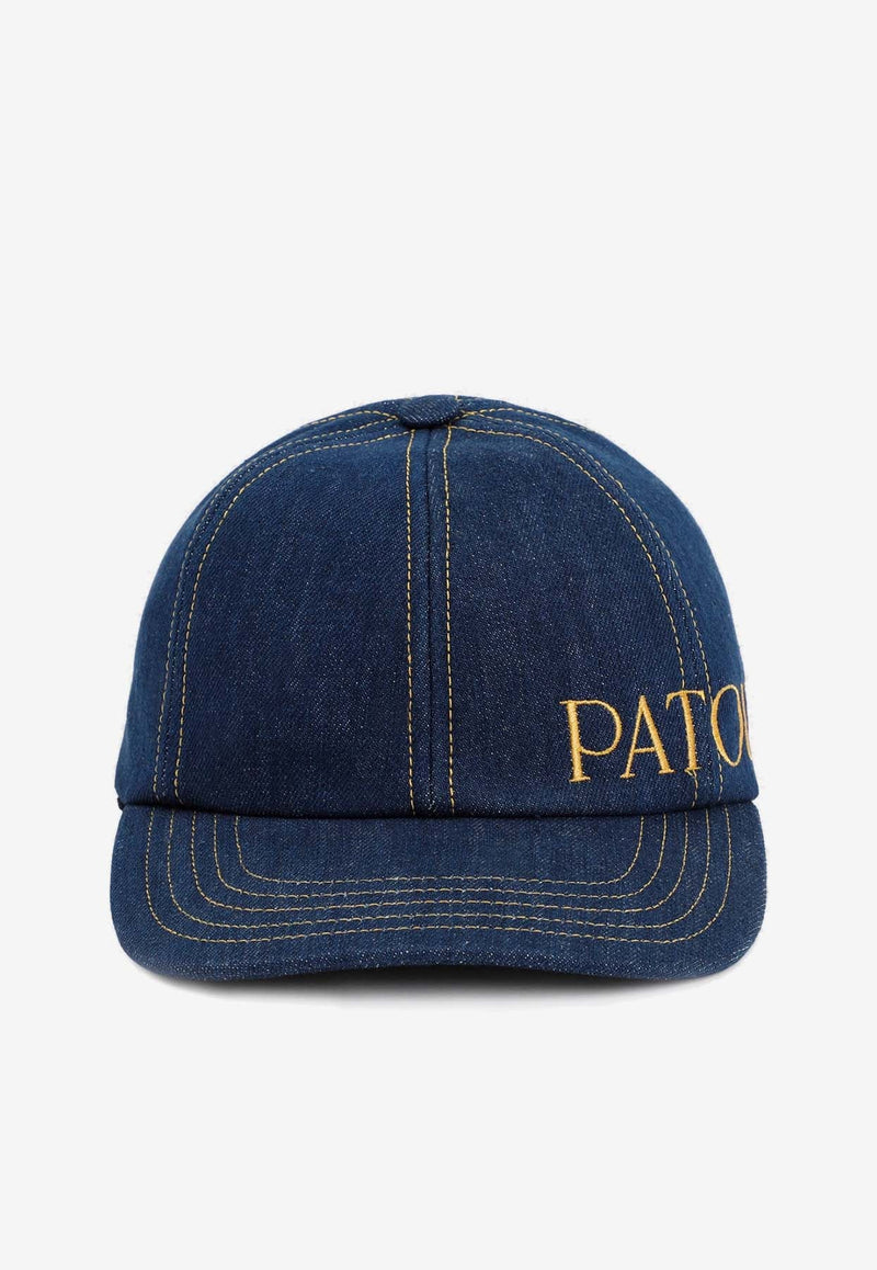 Logo-Embroidered Denim Baseball Cap