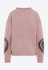 Printed Wool Sweater