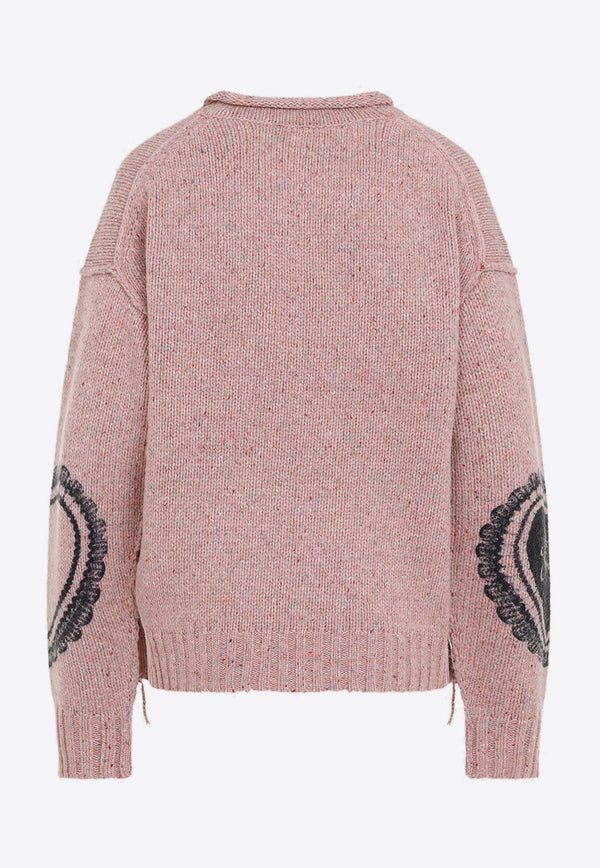 Printed Wool Sweater