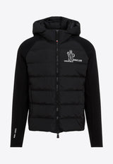 Logo Zip-Up Down Cardigan