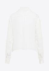 Lace Trim Long-Sleeved Shirt