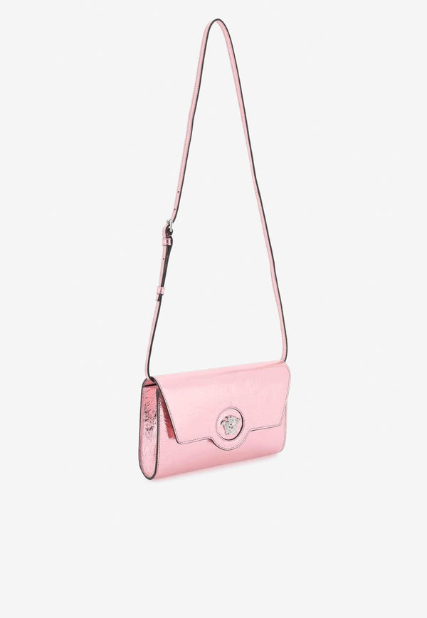 La Medusa Metallic Crossbody Bag