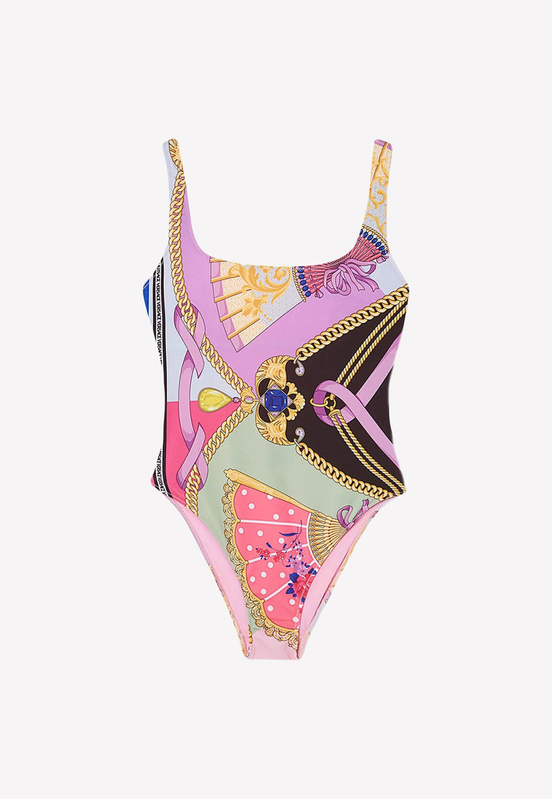 Signature Print One-Piece Swimsuit