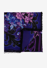 Orchid Barocco Print Scarf