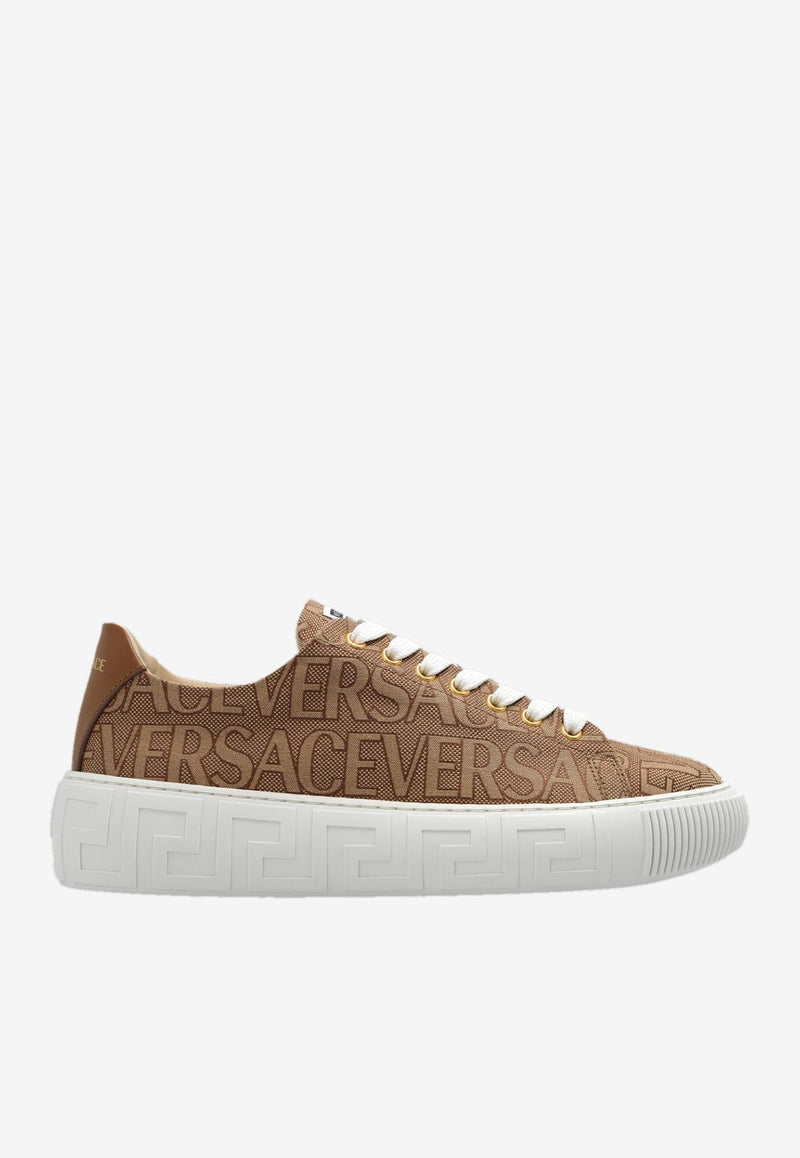 All-Over Logo Low-Top Sneakers