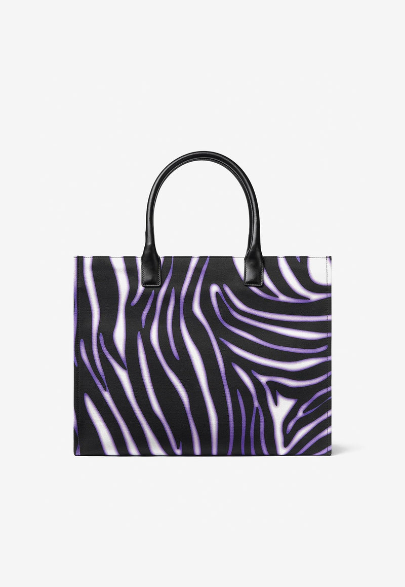 Large Zebra Print Tote Bag