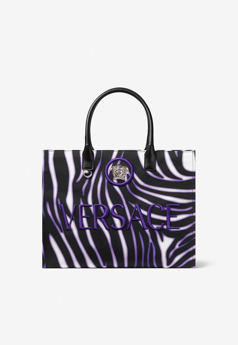 Large Zebra Print Tote Bag