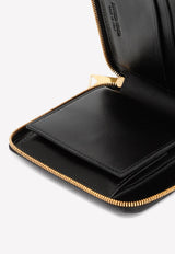 Intrecciato Leather Zip-Around Wallet