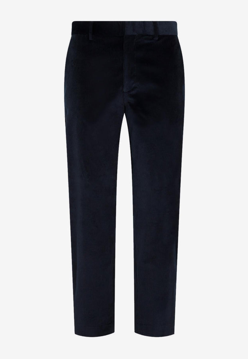 Slim-Leg Velvet Pants